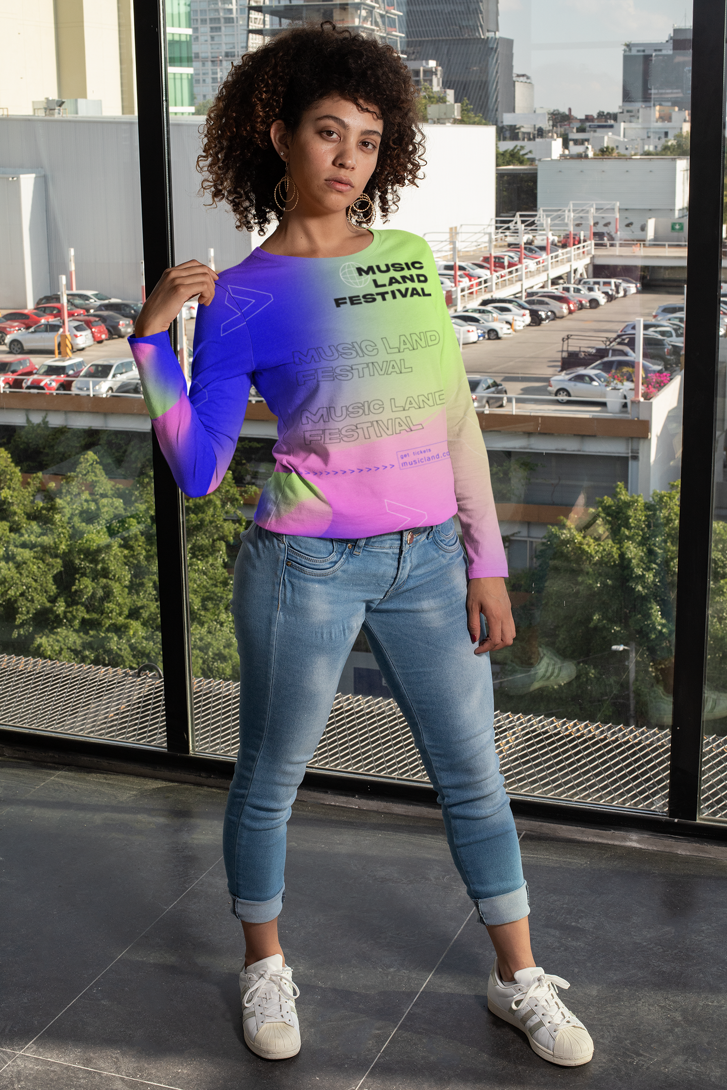 Sweater Full Print Aliado Azulado